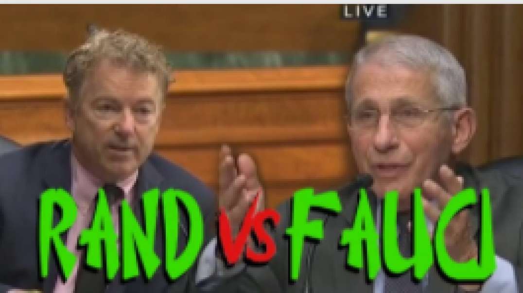 Rand Paul Exposes Dr Fauci's Warcrimes In Sentate Hearing