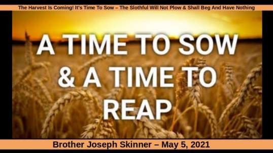 The Harvest Is Coming! It's Time To Sow - The Slothful Will Not Plow & Shall Beg And Have Nothing