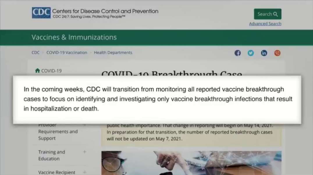 CDC will now ignore asymptomatic cases following the injection