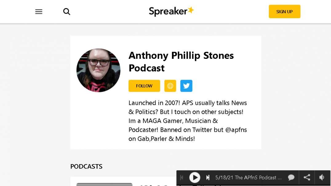 2021-05-20 09-14-26. The APfns Podcast By Anthony Stone