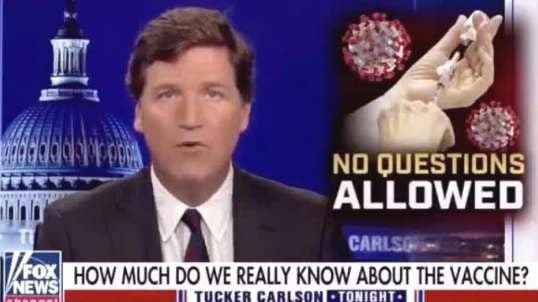 Tucker Carlson on Vaccine Deaths - No Questions Allowed