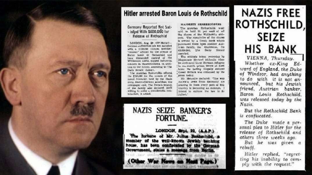 Hitler vs Rothschild . En prensa antigua.