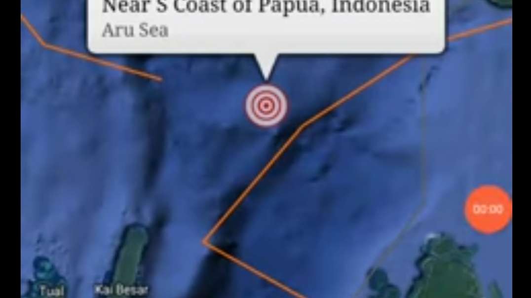 Strongest Earthquake of the Day- 6-7-21 Aru Sea, Indonesia.mp4