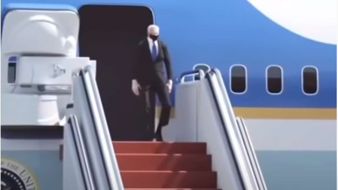 Breaking News! Biden trips off Air-force One
