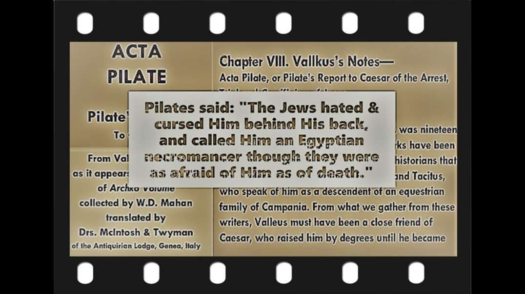 ACTA PILATE ~ Pontiff Pilates Report to Caesar of the Crucifixion of Jesus. ~ [Luke 23:44-46].