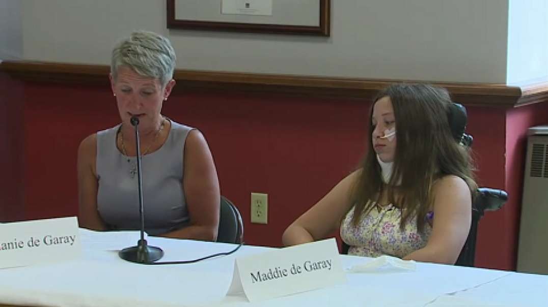Censored Mother Cries For Help For Vaccine Injured Daughter At News Conference.mp4