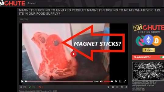Now magnets sticking to unvaxxed people AND... our food supply?!?!