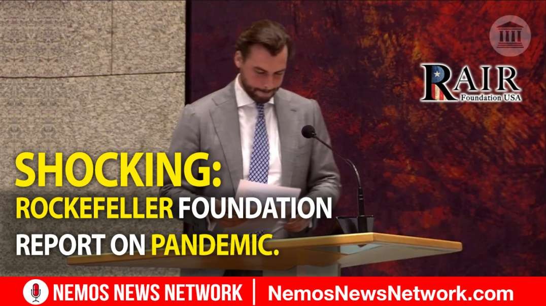Shocking: Dutch MP, Thierry Baudet Reads 2010 Rockefeller Foundation Report On Pandemic.