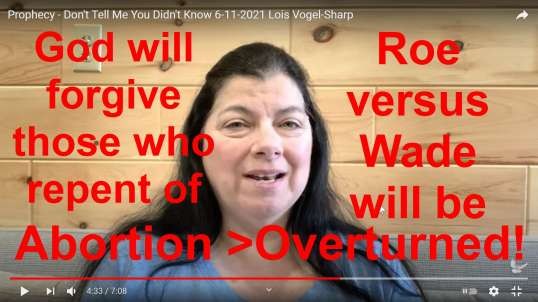 God Will Forgive Abortion of those who repent!