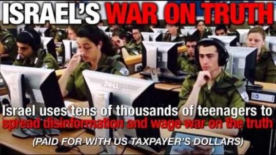 israel's war on truth - paid shills and trolls underneath your comments