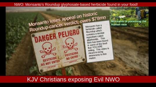 NWO: Monsanto's Roundup glyphosate-based herbicide found in your food!