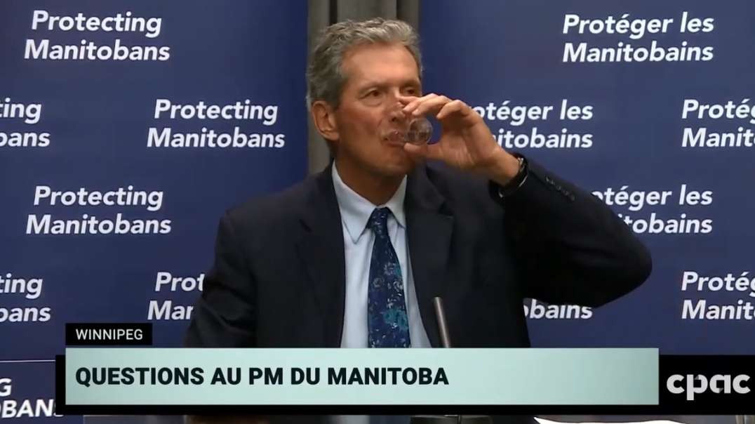 Manitoba Premier Brian Pallister Push Police State Begs For USA Vaccines Ignores Ivermectin Question.mp4