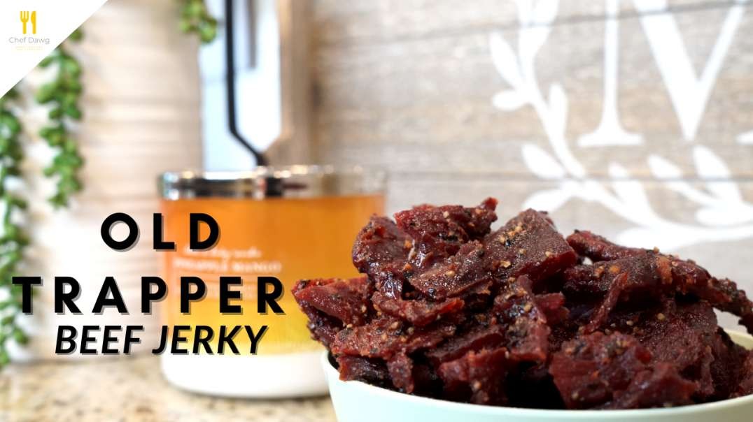 Old Trapper Peppered Beef Jerky | Chef Dawg
