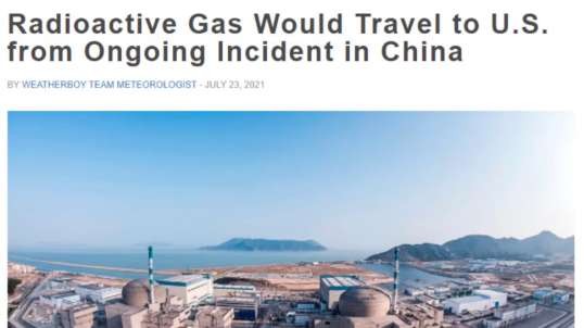 BREAKING NUCLEAR INCIDENT IN CHINA COULD CARRY RADIOACTIVE FALLOUT TO AK, CANADA & INTO CENTRAL US