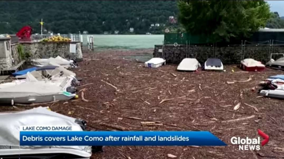 Lake Como landslides- Dozens of houses buried in debris after heavy rainfall.mp4