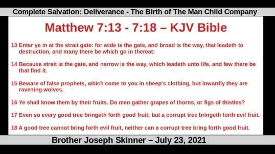 Complete Salvation: Deliverance - The Birth of The Man Child Company