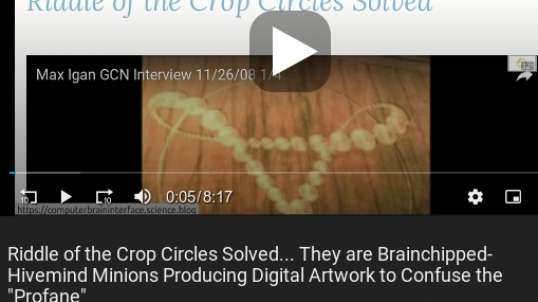 Riddle of the Crop Circles Solved...  They are Brainchipped-Hivemind Minions Producing Digital Artwork upon Accessible Crops to Confuse the "Profane" Using A.I. Guidance.