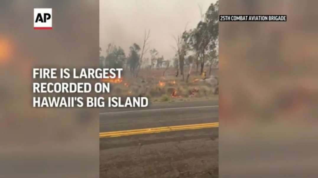 Fire is largest recorded on Hawaii's Big Island