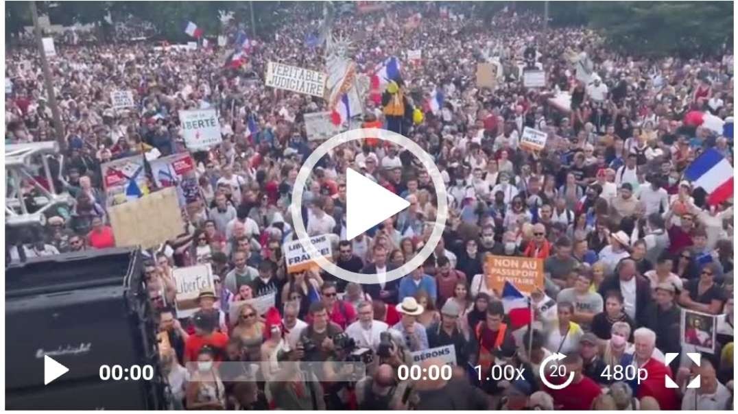 Huge Numbers Out In France Today.mp4