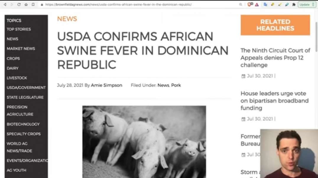 African Swine Fever reaches Americas - Threatens @1 Pork Exporter, USA.mp4
