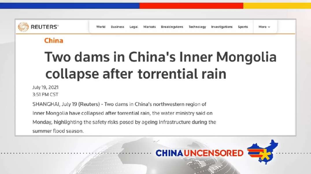 Dams BURST in Inner Mongolia after China Floods.mp4