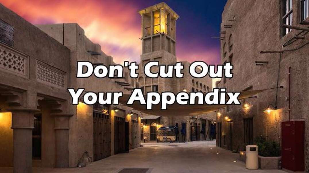 Don't Cut Out Your Appendix by HealthGlade