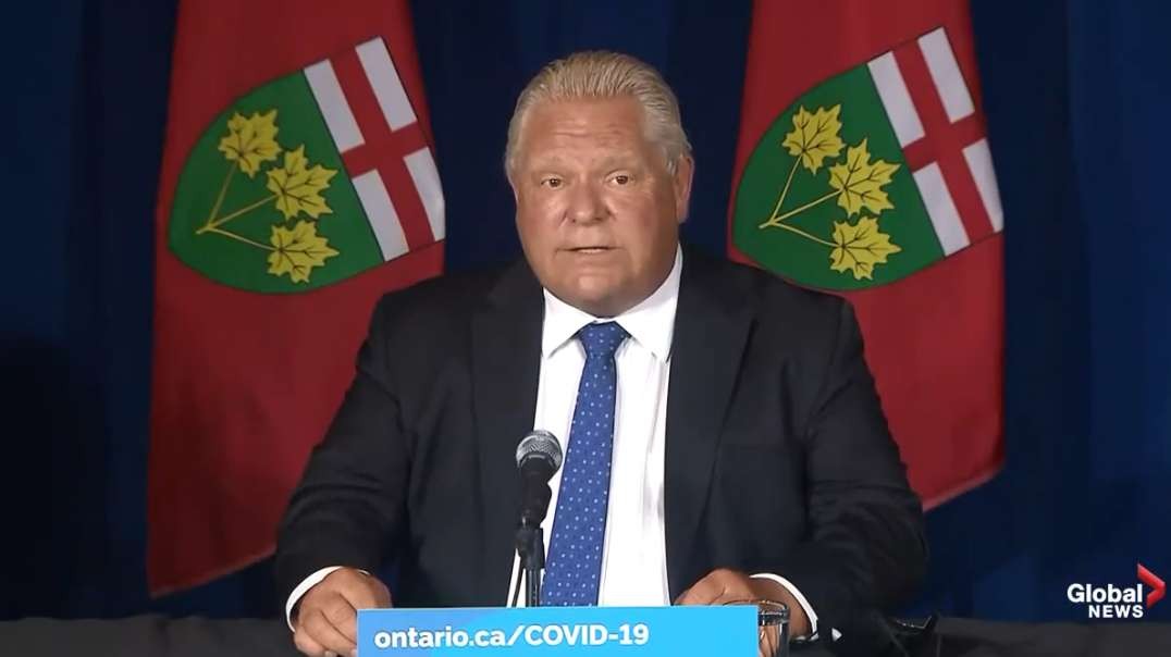 Canada Ontario Doug Ford Covid-19 Vaccinations Mandatory Passports Certain Indoor Business &Settings.mp4