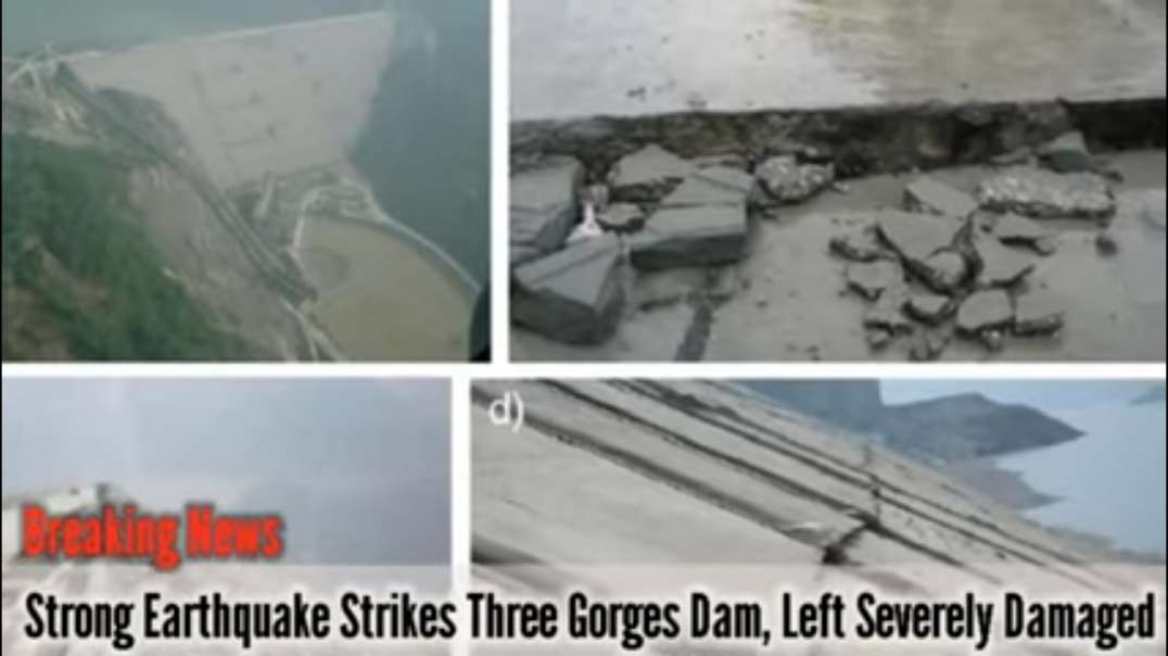 Immense Earthquake Under Three Gorges Dam, shaking and landslides caused many ca.mp4