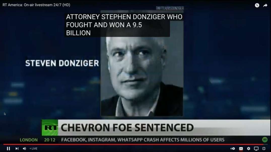 Donziger, Attorney Who Won 9.5 Billion Chevron Settlement, For Polluting Ecuador, gets 6 month jail term for contempt, ft Roger Waters