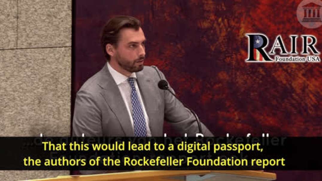 Thierry Baudet calls out a prophetic pandemic scenario from a 2010 Rockefeller Foundation Report  Dutch Leader Exposes Freemasonic Rockefeller Cult