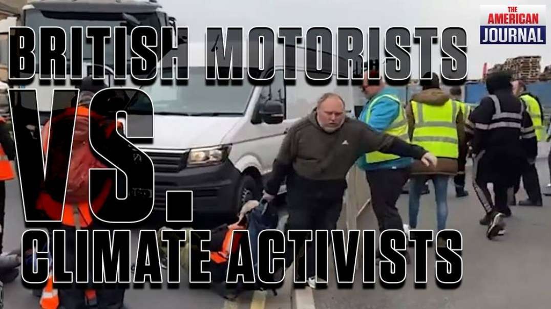 British Drivers Drag Climate Change Activists Off The Road To Get To Work