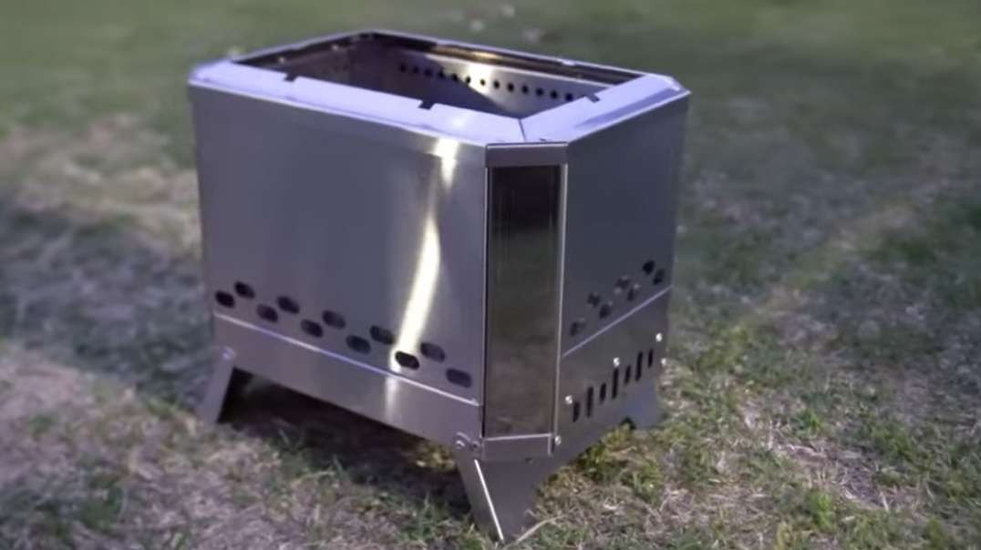(53)Easy Set-up Folding Smokeless Fire Pit for Camp - Pre-order open in Korea.mp4
