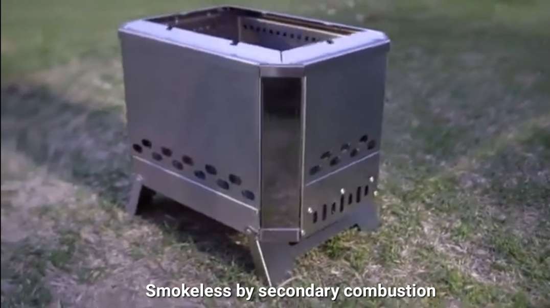 Easy Set-up Folding Smokeless Fire Pit for Camp - Pre-order  open in Korea.(360p).mp4