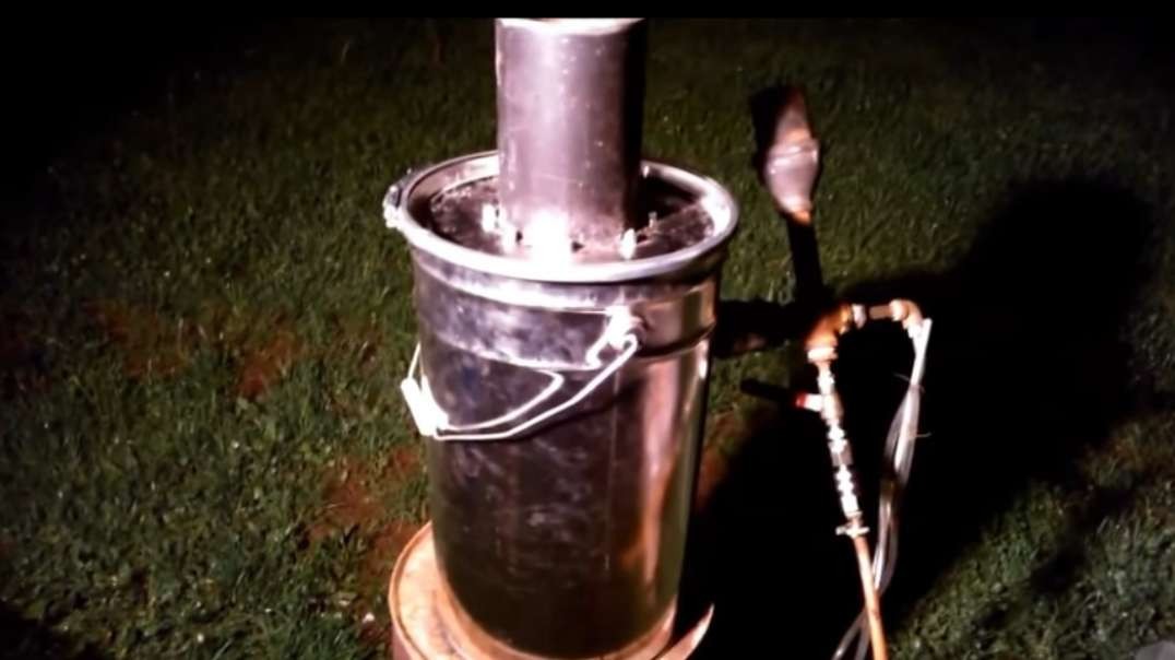 (386)PART 2   extreme simple DriZzleR mini gasifier   first flaring test.mp4