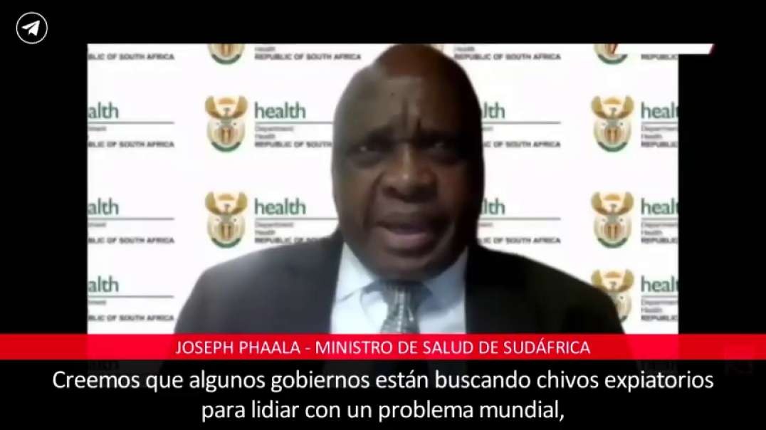 El ministro de salud de Sudáfrica hace declaraciones sobre Omicrón