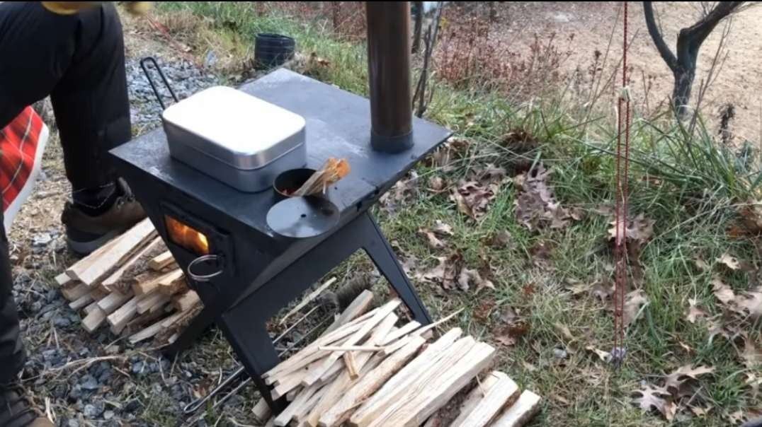 (138) Camping Pipewood Stove &TESCOStove Review.mp4