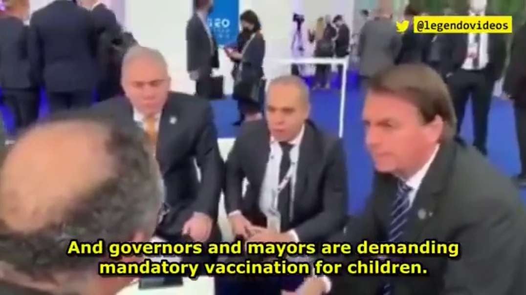 President of Brazil speaks truth about lockdowns and vax to Tedros of WHO
