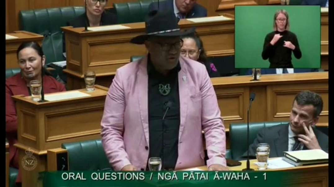 Maori Politician throws a tantrum in parliament