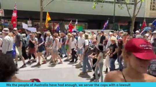 We the people of Australia have had enough, we server the cops with a lawsuit