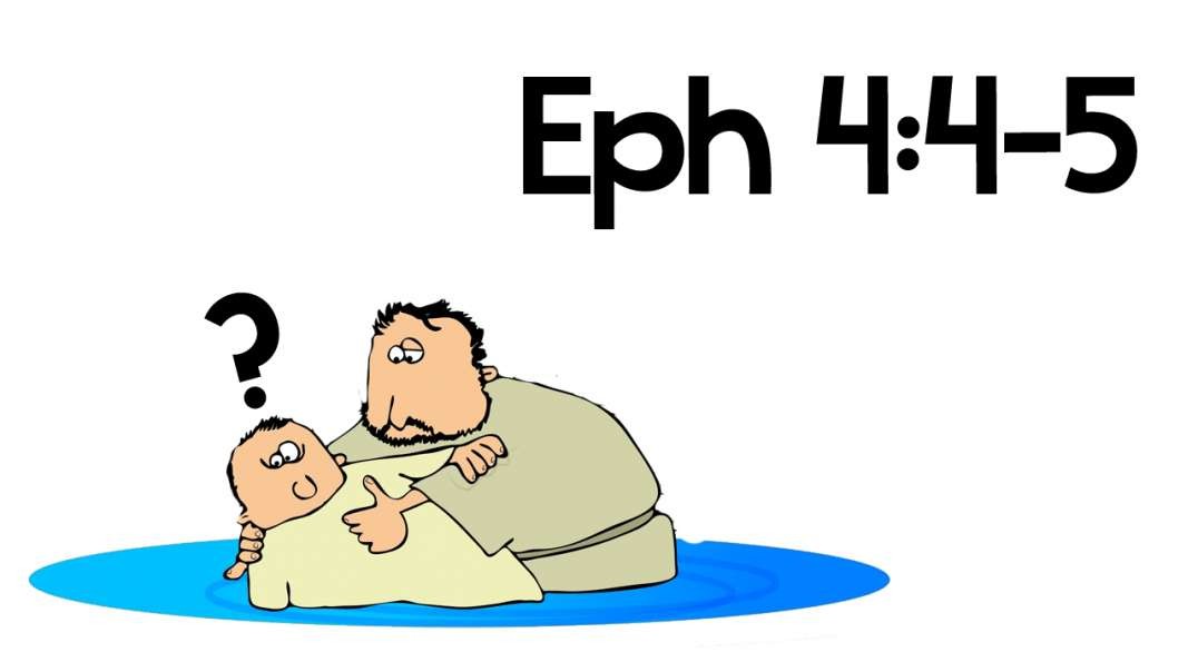 There's Only One Christian Baptism