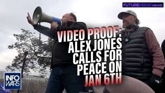 Video Proof- Alex Jones Calls for Peace at DC Capitol on Jan 6th