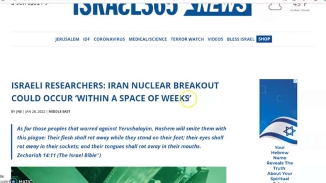 Gog & Magog War Coming Soon_ ISRAELI- IRAN NUCLEAR BREAKOUT COULD OCCUR ‘WITHIN .mp4
