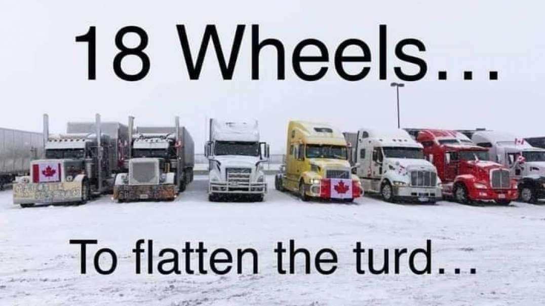 many great clips from the truckers Convoy to Ottawa 2022 stop the jab
