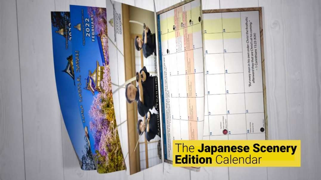 12 MONTH BIBLICAL CALENDAR 2022 (Japanese Scenery Edition – Volume 1)