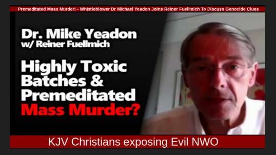 Premeditated Mass Murder! - Whistleblower Dr Michael Yeadon Joins Reiner Fuellmich To Discuss Genocide Clues