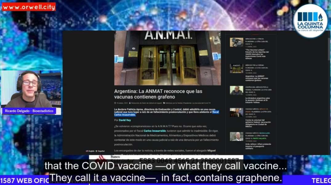 Argentine Government Agency Admits COVID "Vaccines" Contain Graphene Oxide - La Quinta Columna