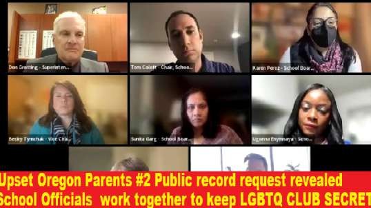 Upset Oregon Parents #2 Public record request revealed School Officials  work together to keep LGBTQ CLUB SECRET (THEY CUT THE MIC!!!)
