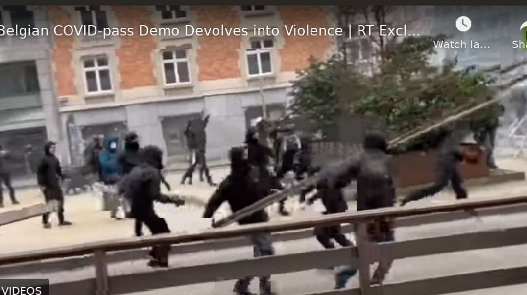 Antifa Turn Brussels Protest Into a Riot