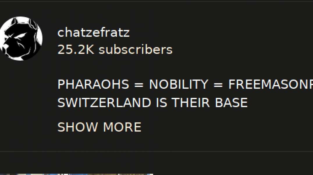 Pharaonic Nobility rules the Planet out of Switzerland