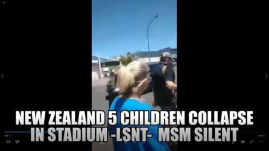 BREAKING! NEW ZEALAND 5 kids Collapse After Jab In Stadium Media Onsite Refuse To Report It